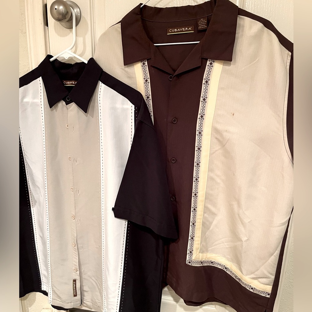 Men’s Cubavera Dress/Cabana Shirts. Size XL. Very lightly worn.